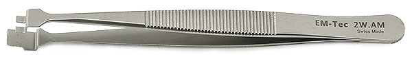 EM-Tec 2W.AM präzise Wafer-Pinzette für Ø 2 Zoll / 51 mm, paramagnetisch (nicht magnetisch), Edelstahl